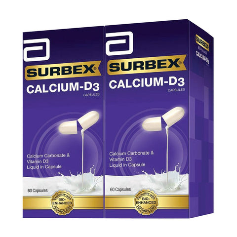 Surbex Calcium D3 Capsules 2x60's
