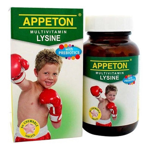 Appeton Multivitamin Lysine + Prebiotic Chewable Tablet 60's
