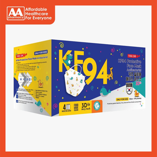 Yukazan KF94 [Kids] 4 Ply Protective Face Mask 50's