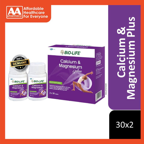 Bio-Life Calcium & Magnesium Plus Tablet (2X30's)