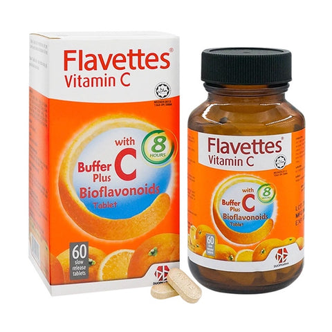 Flavettes Vit C Buffer C + Bioflavonoids 60's