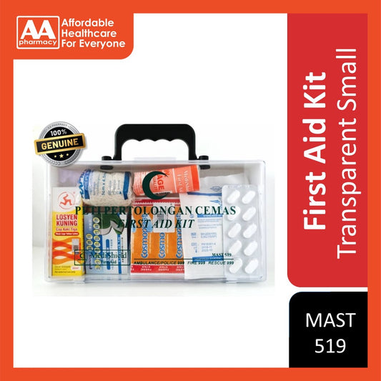 Hnb Abs Mast 519 Small Equipped Transparent First Aid Kit