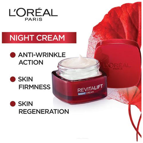 Loreal Revitalift Night Cream Moisturiser 50mL