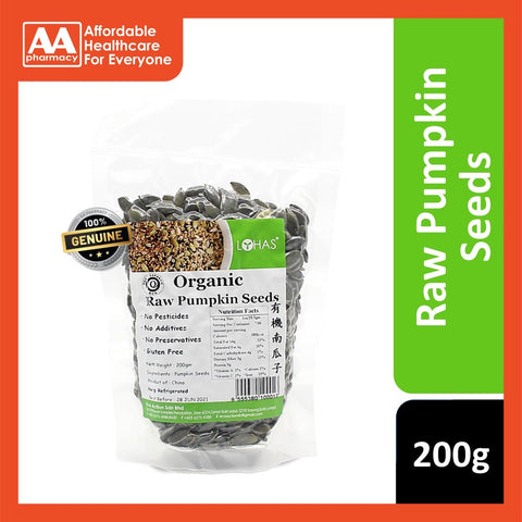 Lohas Organic Raw Pumpkin Seeds 200g