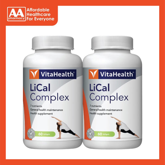 Vitahealth Lical Complex Softgel 2x60's