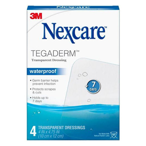 3M Nexcare Tegaderm Transparent Dressing [Waterproof] (10cm X 12cm) 4's