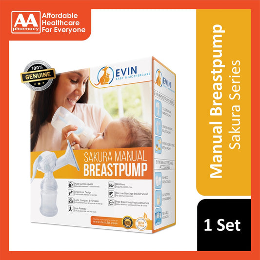 Evin Sakura Manual Breastpump (Multi-Suction Level)