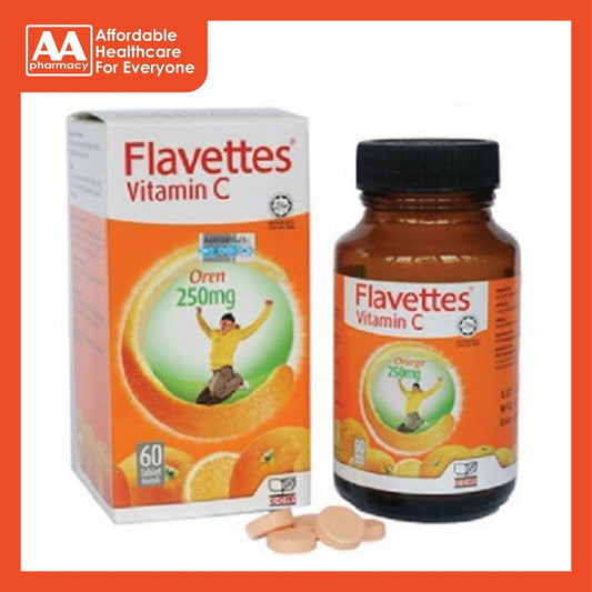 Flavettes Vitamin C Orange 250mg Chewable 60's