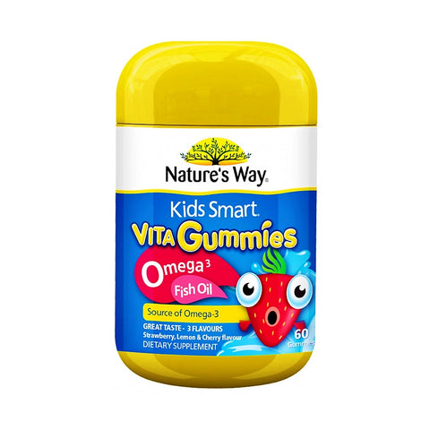 Nature's Way Kids Gummies Omega 3 + Dha Fish Oil Trio 60's