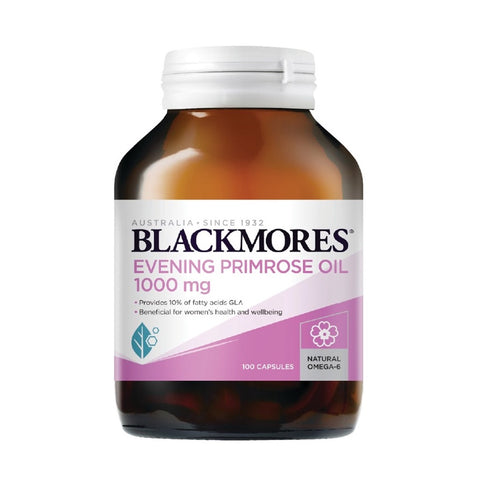 [100's] Blackmores Evening Primrose Oil 1000mg Capsules (100's) [Halal]