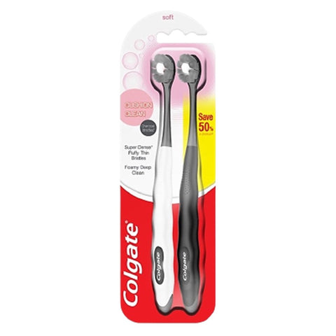 Colgate Toothbrush Cushion Clean Charcoal 2 pcs