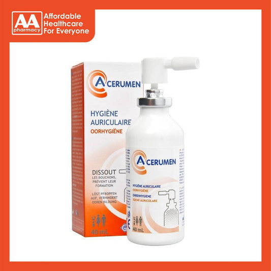 A-Cerumen Spray 40mL (Preservative-Free)