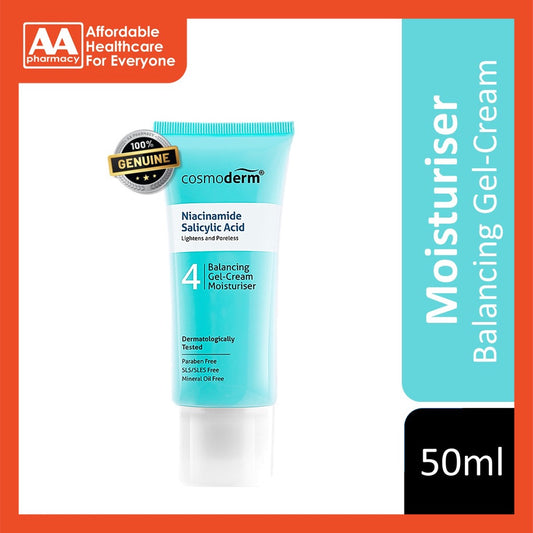 Cosmoderm Niacinamide Salicylic Acid Balancing Gel-Cream Moisturiser 50mL