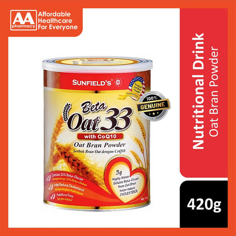 Sunfield's Beta Oat with COQ10 (420g)