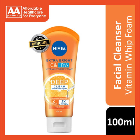 Nivea Extra Bright C & Hya Vitamin Whip Foam 100ml