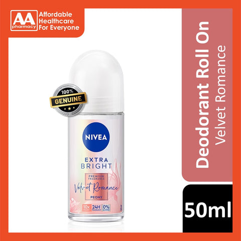 Nivea Deodorant Female Extra Bright Velvet Romance Roll On 50ml