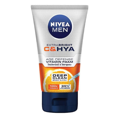 Nivea Men Extra Bright C & Hya Vitamin Foam 100g