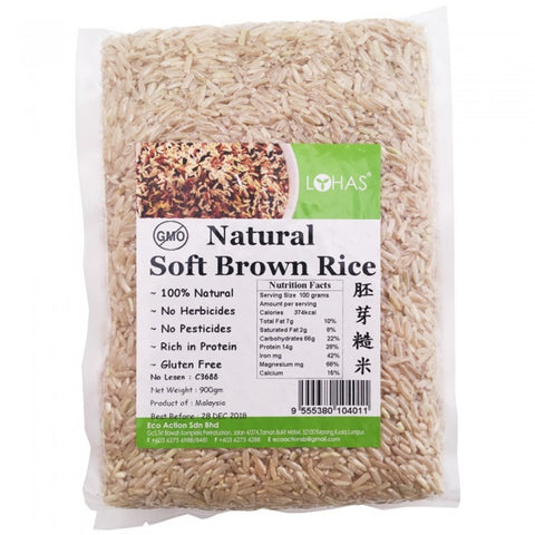 Lohas Natural Soft Brown Rice 900g