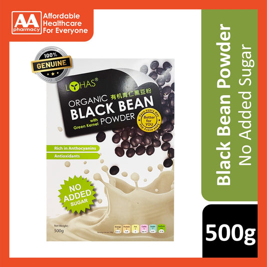 Lohas Organic Black Bean Powder (Sugar Free) 500g