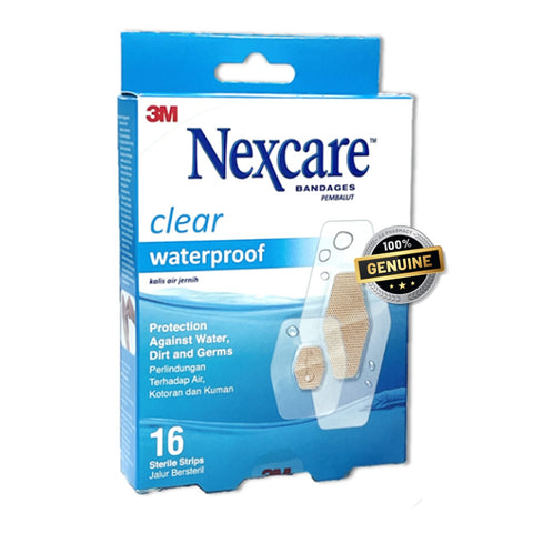 3M Nexcare Bandages Clear Waterproof 16’S