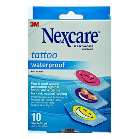 3M Nexcare Bandages Tattoo Waterproof  10's