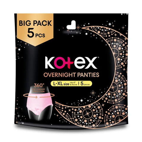 Kotex Overnight Panties L-Xl Size Big Pack (5's)