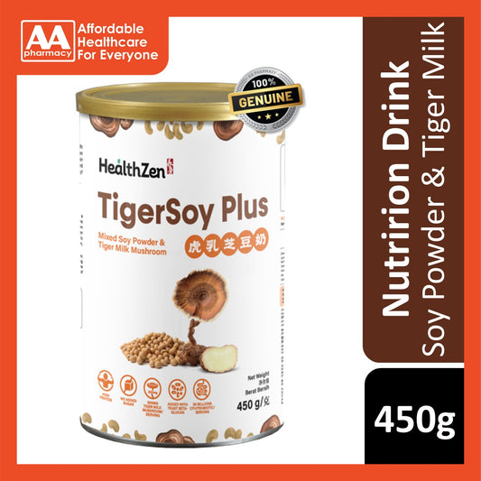 HealthZen Tigersoy Plus (Mixed Soy Powder and Tiger Milk Mushroom) 450g