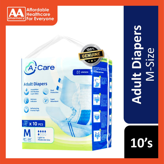 A-Care Adult Diapers Size M 10's
