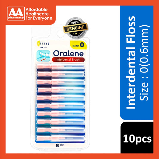Oralene Interdental Brush Size 0 (10pcs) - Pink