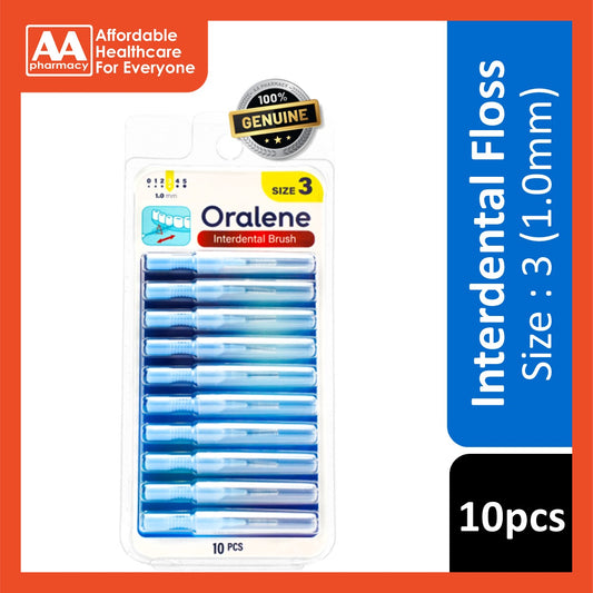 Oralene Interdental Brush Size 3 (10pcs) - Blue