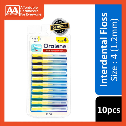 Oralene Interdental Brush Size 4 (10pcs)  - Yellow