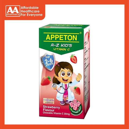 Appeton A-Z Kid's Vitamin C 30mg (Strawberry) Chewable Tablet 100's