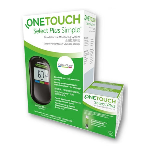 One Touch Select Plus Simple Meter + Select Plus Simple  Strips 25's