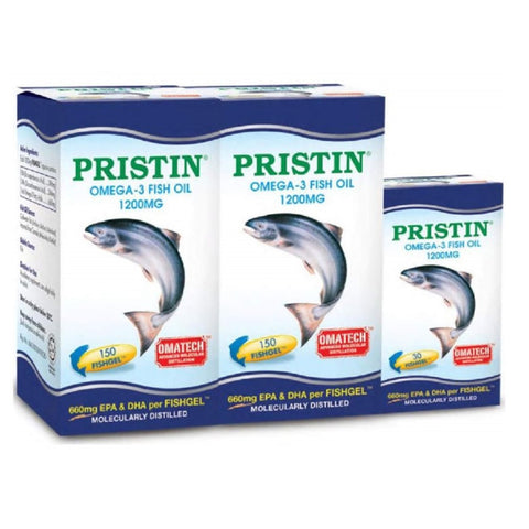 THC Pristin Omega-3 Fish Oil1200mg 2x150's+30's