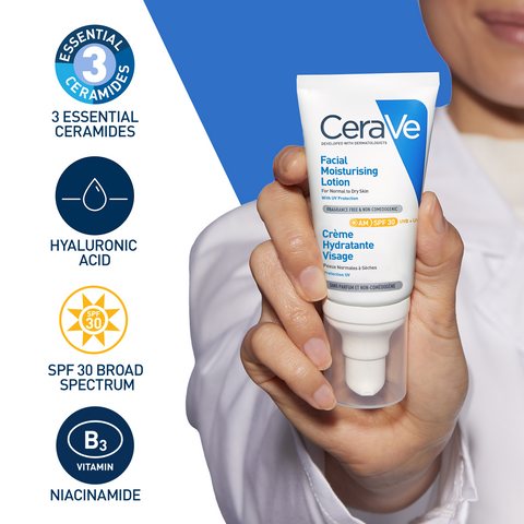 CeraVe Facial Moisturizing Lotion AM With SPF30 52mL
