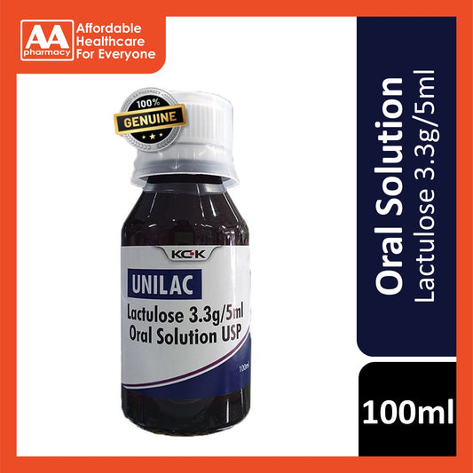 Unilac Lactoluse 3.35g/5mL Oral Solution 100mL
