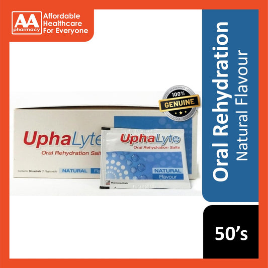 Uphalyte Natural Oral Rehydration Salts Sachet 50's