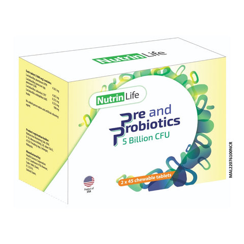 Nutrinlife Pre And Probiotics 5 Billion CFU Chewable 2X45's