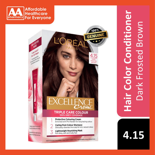 Loreal Paris Excellence Hair Creme Colour 4.15 Frosted Brown